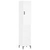 Kaappi valkoinen 34,5x34x180 cm tekninen puu