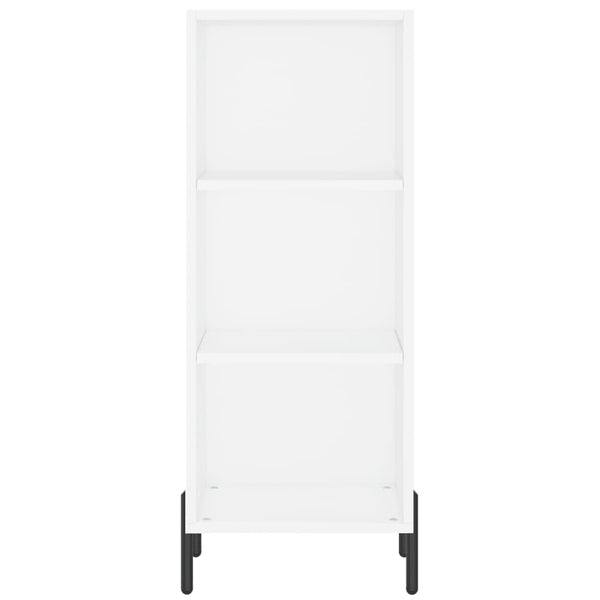 Kaappi valkoinen 34,5x34x180 cm tekninen puu