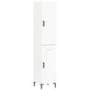 Kaappi valkoinen 34,5x34x180 cm tekninen puu