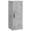 Kaappi betoninharmaa 34,5x34x180 cm tekninen puu