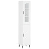 Kaappi valkoinen 34,5x34x180 cm tekninen puu