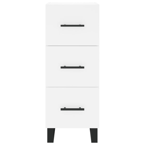 Kaappi valkoinen 34,5x34x180 cm tekninen puu