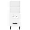 Kaappi valkoinen 34,5x34x180 cm tekninen puu