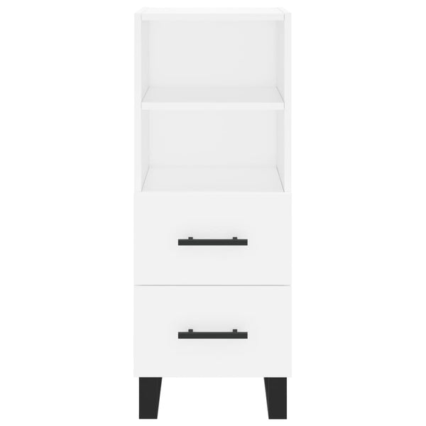 Kaappi valkoinen 34,5x34x180 cm tekninen puu