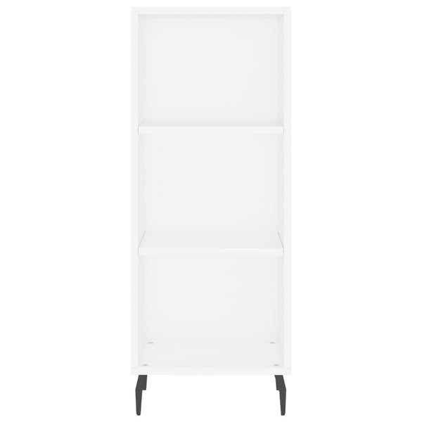 Kaappi valkoinen 34,5x34x180 cm tekninen puu