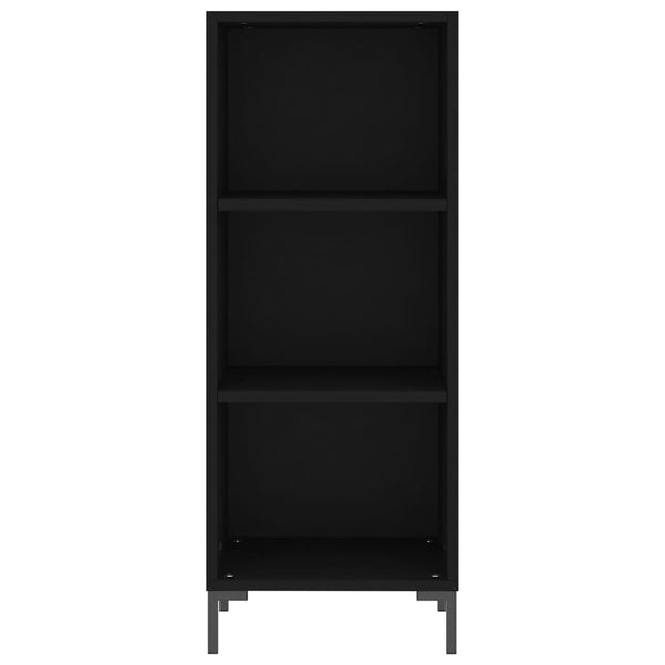 Kaappi musta 34,5x34x180 cm tekninen puu