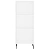 Kaappi valkoinen 34,5x34x180 cm tekninen puu