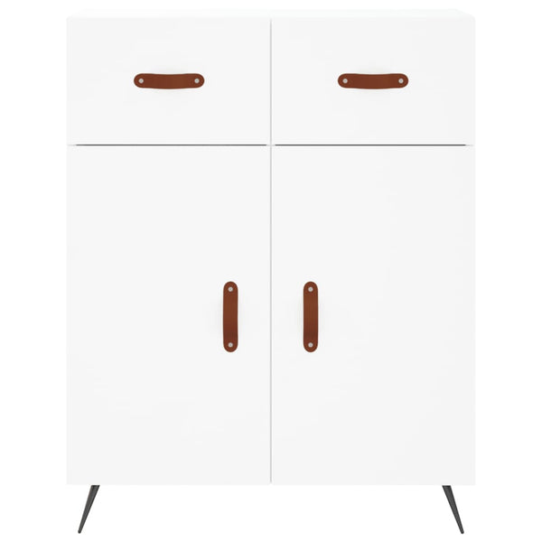 Kaappi valkoinen 69,5x34x180 cm tekninen puu