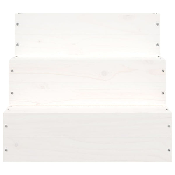 Lemmikkiportaat valkoinen 40x37,5x35 cm täysi mänty