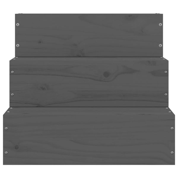 Lemmikkiportaat harmaa 40x37,5x35 cm täysi mänty