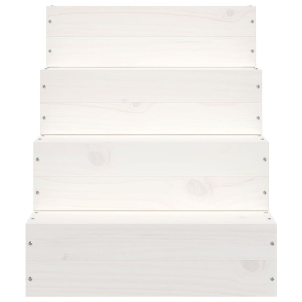 Lemmikkiportaat valkoinen 40x49x47 cm täysi mänty