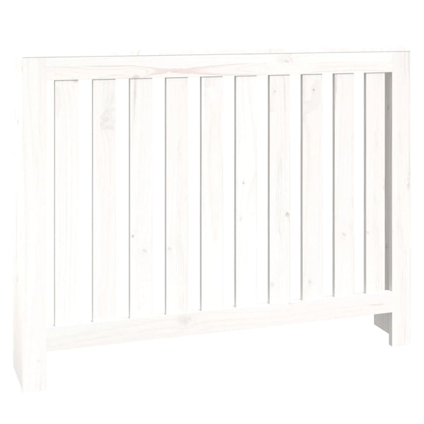 Lämpöpatterin suoja valkoinen 108,5x19x84 cm täysi mänty