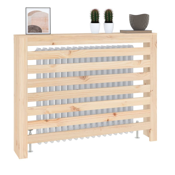 Lämpöpatterin suoja 108,5x19x84 cm täysi mänty