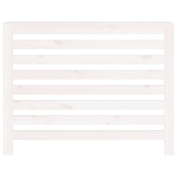 Lämpöpatterin suoja valkoinen 108,5x19x84 cm täysi mänty