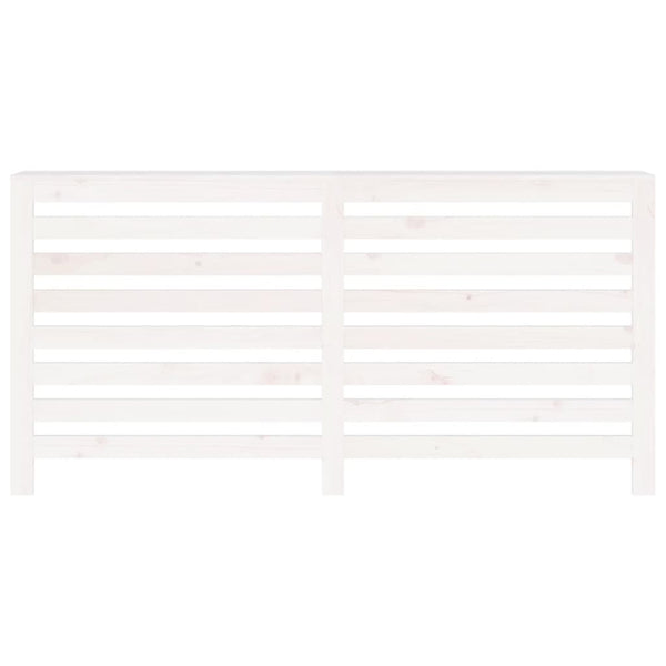 Lämpöpatterin suoja valkoinen 169x19x84 cm täysi mänty