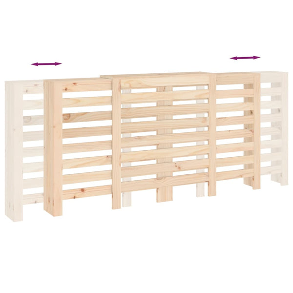 Lämpöpatterin suoja 210x21x85 cm täysi mänty