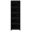 Kirjahylly musta 50x35x154 cm täysi mänty