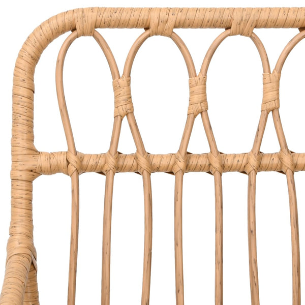 Puutarhatuolit käsinojilla 2 kpl 56x64x80 cm PE rottinki