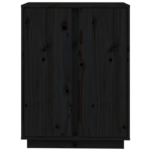 Senkki musta 60x35x80 cm täysi mänty