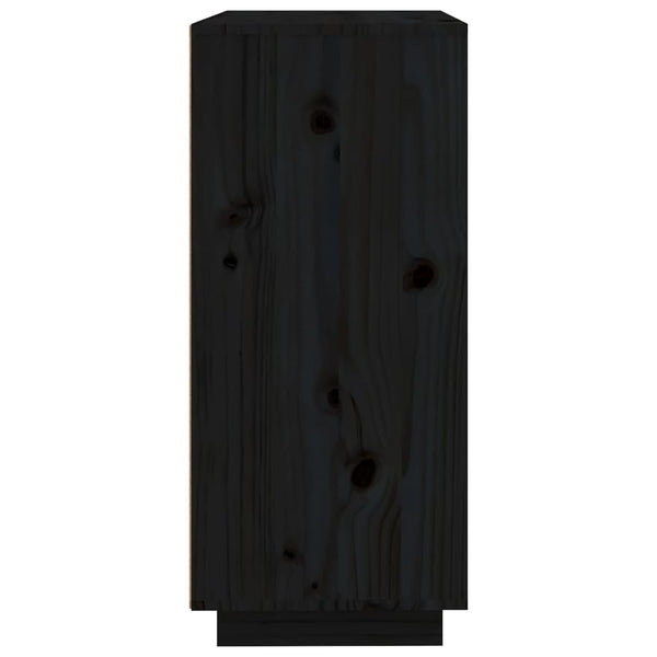 Senkki musta 60x35x80 cm täysi mänty
