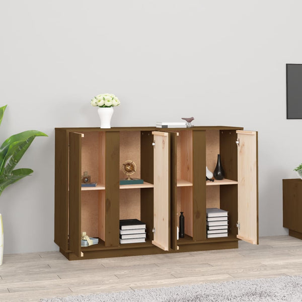 Senkki hunajanruskea 120x35x80 cm täysi mänty