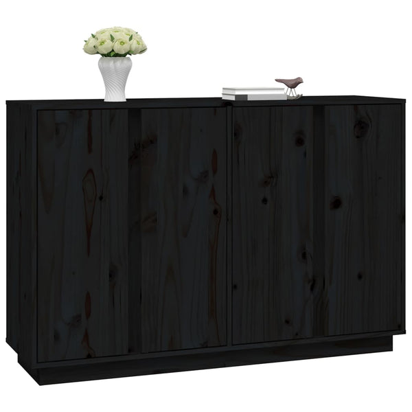Senkki musta 120x35x80 cm täysi mänty