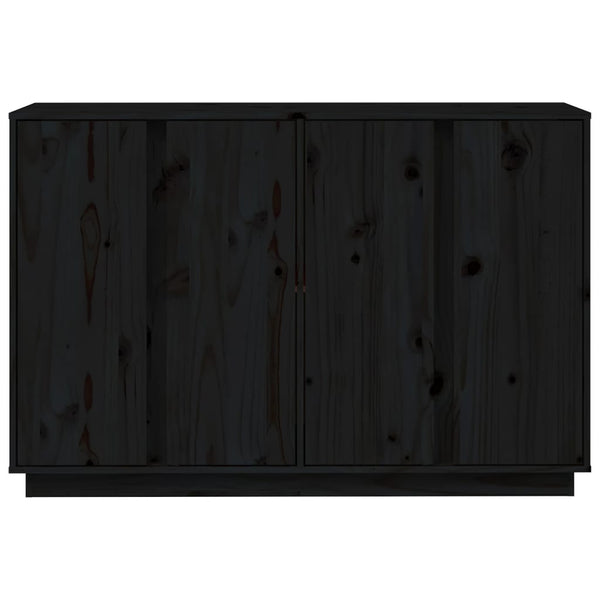 Senkki musta 120x35x80 cm täysi mänty
