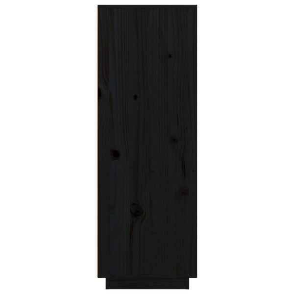 Kaappi musta 60x40x116,5 cm täysi mänty