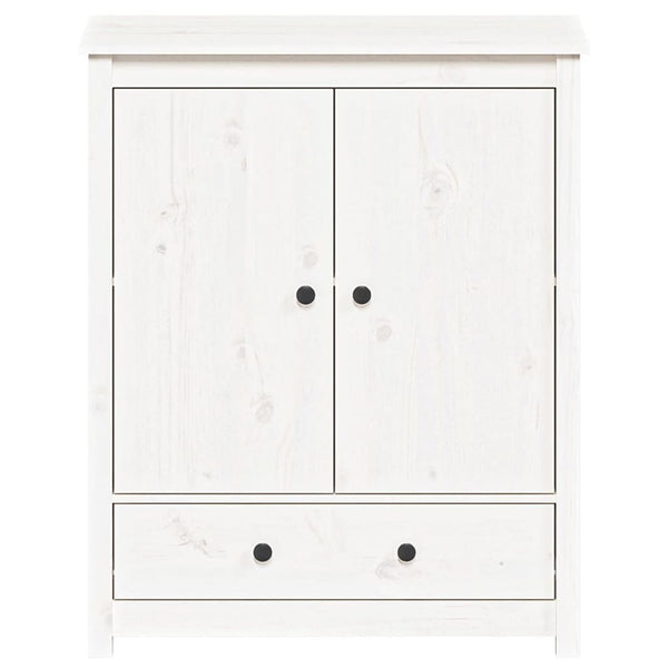 Kaappi valkoinen 83x41,5x100 cm täysi mänty