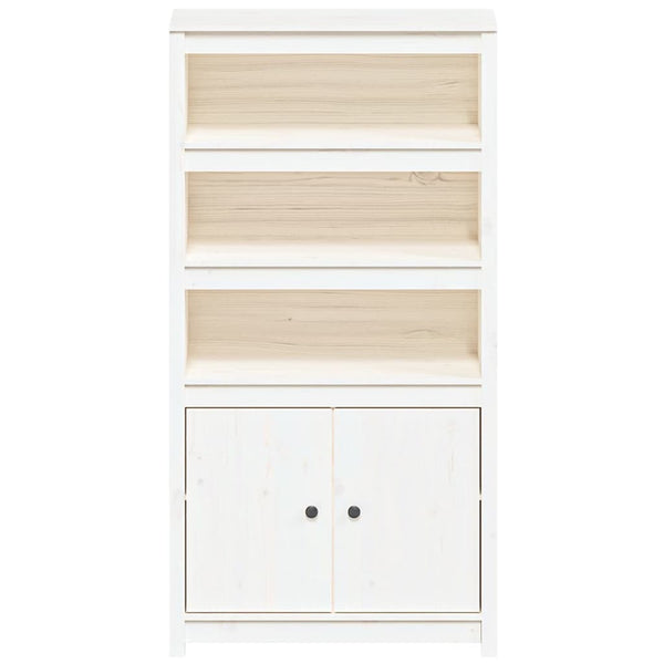 Kaappi valkoinen 80x35x154 cm täysi mänty