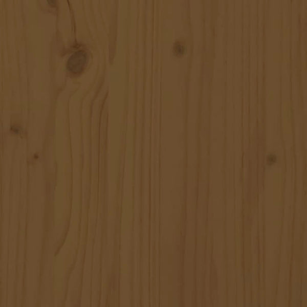 Seinähyllyt 2 kpl hunajanruskea 50x12x9 cm täysi mänty
