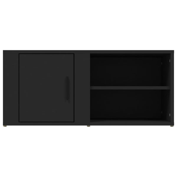 Seinäkaapit 2 kpl musta 80x31,5x36 cm tekninen puu