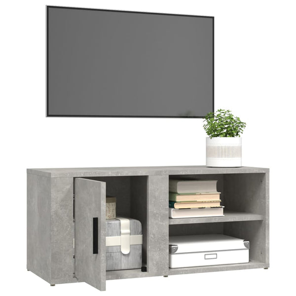 Seinäkaapit 2 kpl betoninharmaa 80x31,5x36 cm tekninen puu