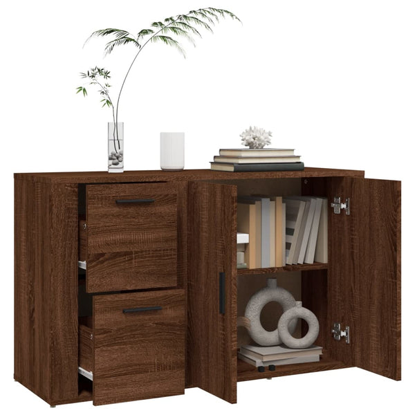 Senkki ruskea tammi 100x33x59,5 cm tekninen puu