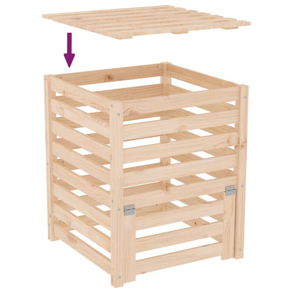 Komposti 63,5x63,5x77,5 cm täysi mänty