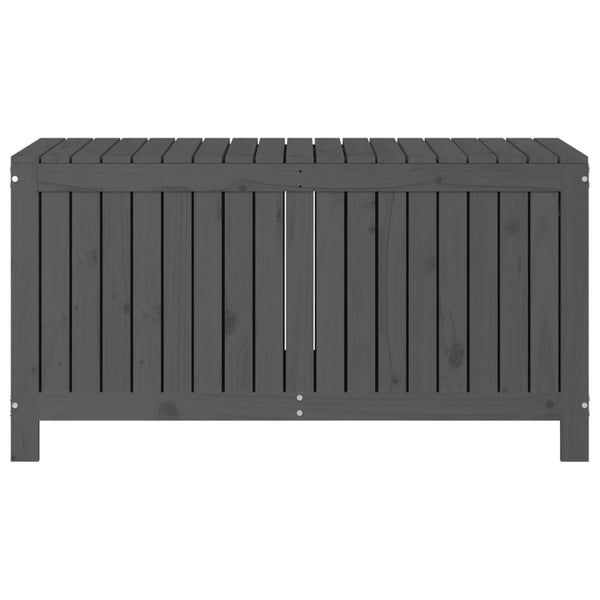 Säilytyslaatikko harmaa 121x55x64 cm täysi mänty