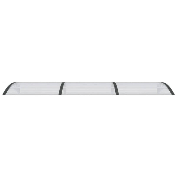 Ovikatos musta ja läpinäkyvä 300x75 cm polykarbonaatti