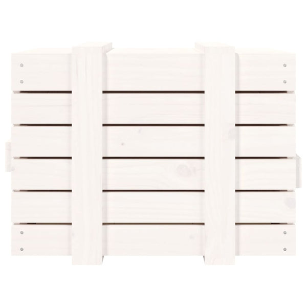 Säilytyslaatikko valkoinen 58x40,5x42 cm täysi mänty