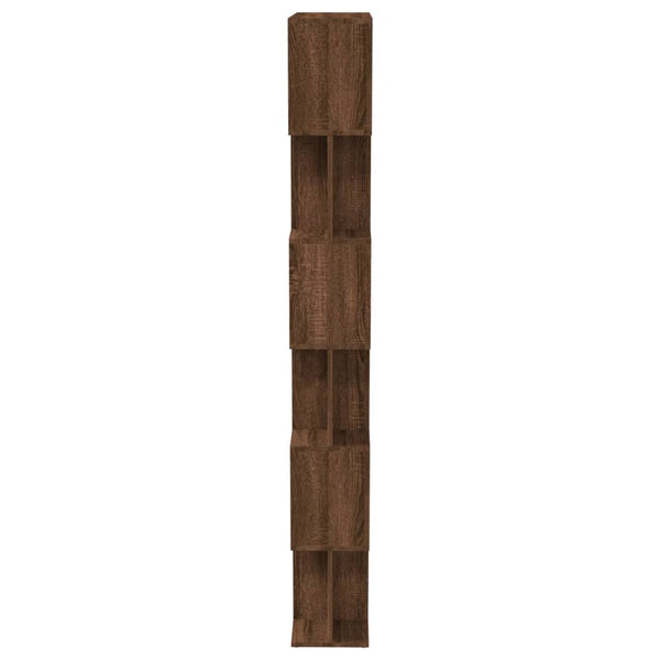 Kirjahylly/tilanjakaja ruskea tammi 80x24x192 cm tekninen puu