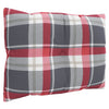 Lavatyynyt 3 kpl punainen ruutukuvio kangas