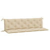 Puutarhapenkin pehmusteet 2 kpl beige 180x50x7 cm Oxford kangas