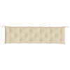 Puutarhapenkin pehmusteet 2 kpl beige 180x50x7 cm Oxford kangas
