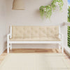 Puutarhapenkin pehmusteet 2 kpl beige 180x50x7 cm Oxford kangas