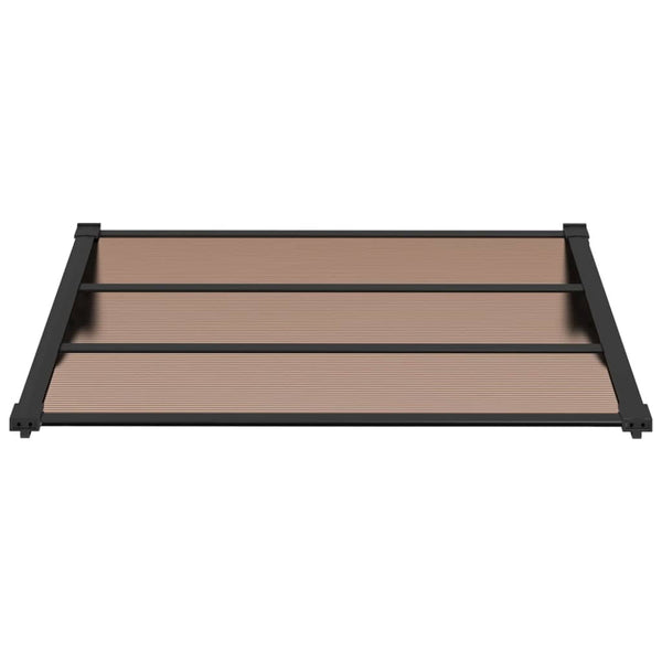 Ovikatos musta 122x90 cm polykarbonaatti