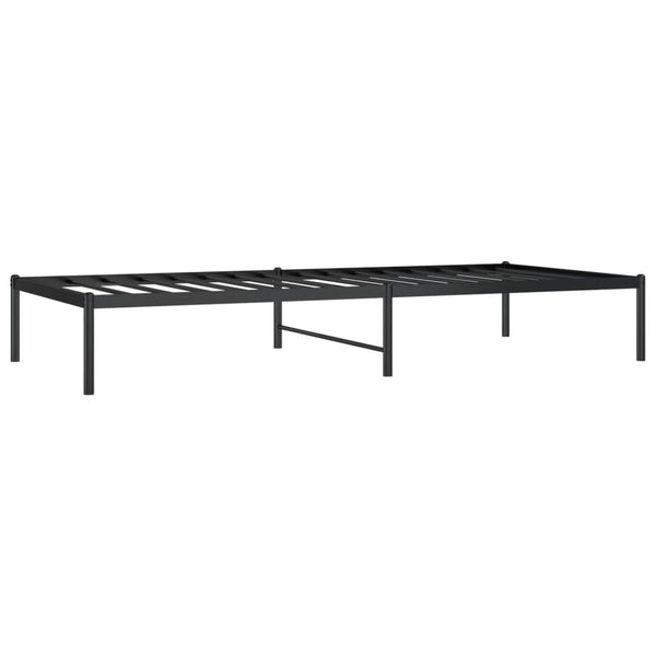 Musta metallinen sängynrunko Necsoiu 90x200cm
