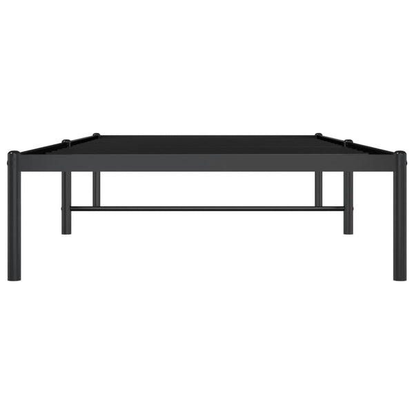 Musta metallinen sängynrunko Necsoiu 90x200cm