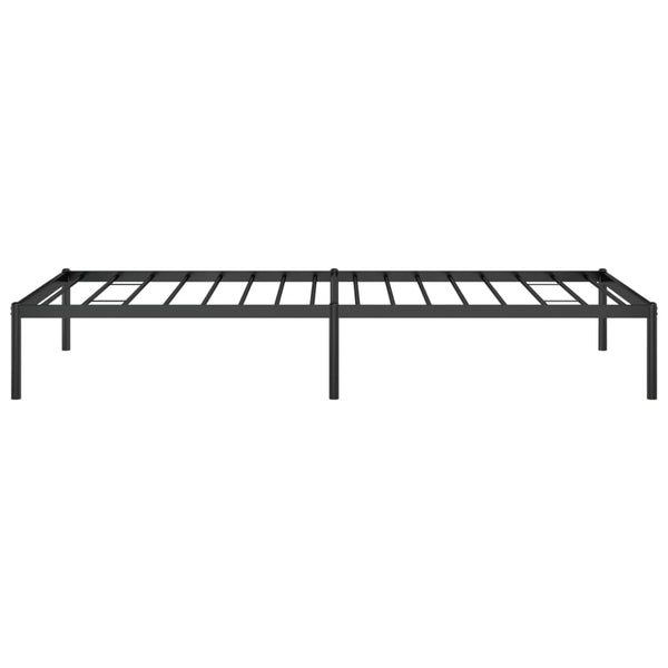 Musta metallinen sängynrunko Necsoiu 90x200cm