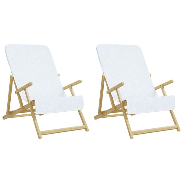 Rantapyyhkeet 2 kpl valkoinen 60x135 cm kangas 400 GSM