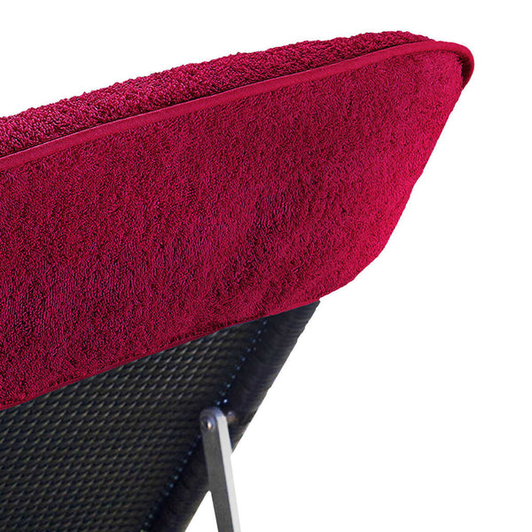 Rantapyyhkeet 2 kpl viininpunainen 60x135 cm kangas 400 GSM