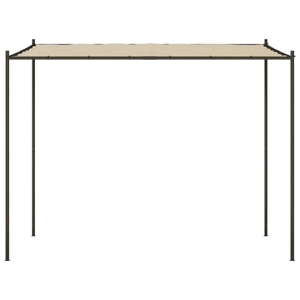 Katos beige 3x3 m 180 g/m² kangas ja teräs